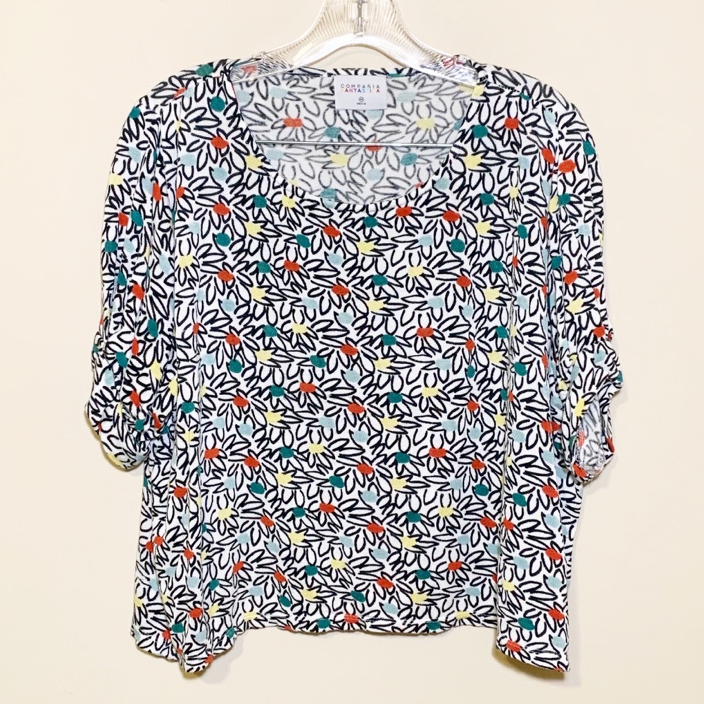 **DONATED** ModCloth Cropped Puff Sleeve Top